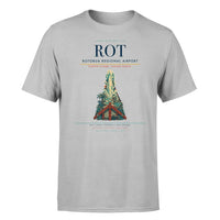 Thumbnail for Rotorua Regional Airport (ROT) T-Shirt single-side front print in Light Gray | rotorua-regional-airport-rot-double-side-t-shirt