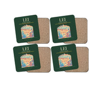 Thumbnail for Almería Airport (LEI) design on dark green 4 pieces set coaster