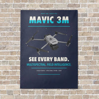 Thumbnail for DJI Mavic 3 Multispectral vertical canvas print - no frame - navy blue background