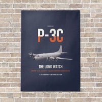 Thumbnail for P-3C Orion vertical canvas print - no frame - navy blue background
