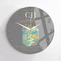 Thumbnail for Cheongju International Airport CJJ Wall-Clock No-Frame - Gray