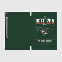Thumbnail for Bell 205A-1++ design on dark green samsung tablet tablet case