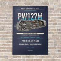 Thumbnail for PW127M vertical canvas print - no frame - navy blue background