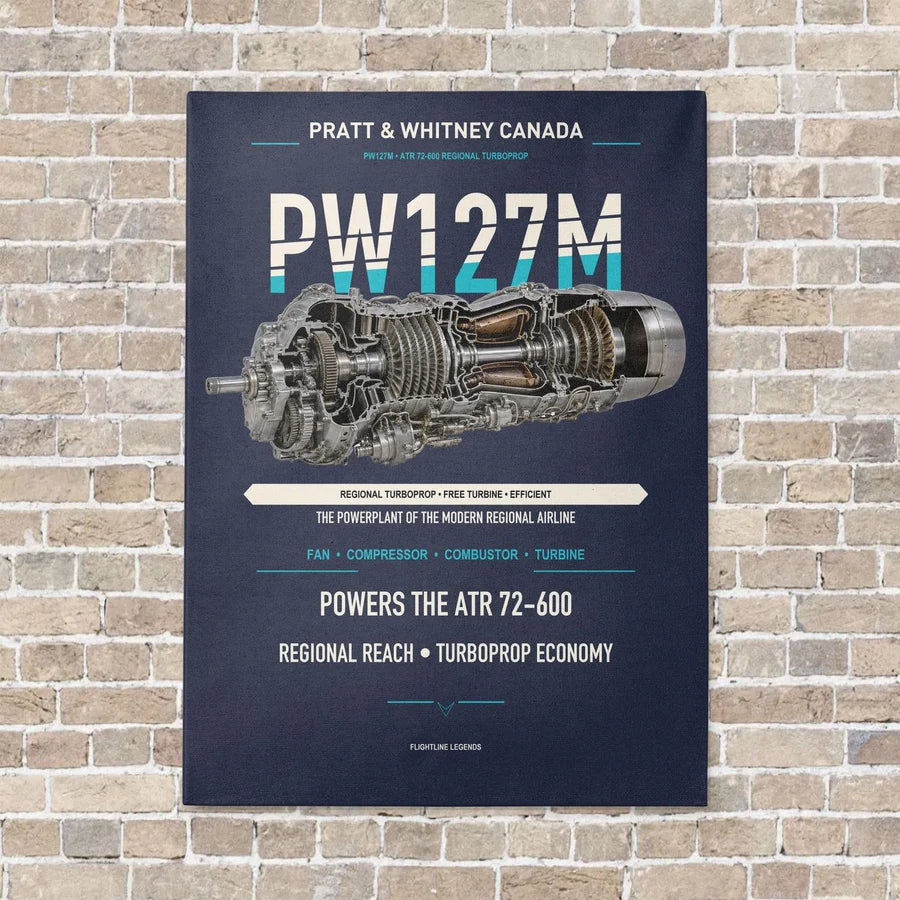 PW127M vertical canvas print - no frame - navy blue background