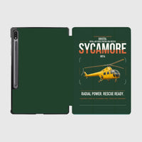 Thumbnail for Bristol Sycamore HR14 design on dark green samsung tablet tablet case