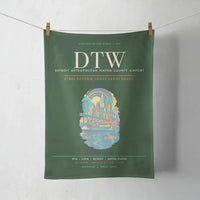 Thumbnail for Detroit Metropolitan Wayne County Airport DTW - Dark Green