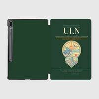 Thumbnail for Chinggis Khaan International Airport (ULN) design on dark green samsung tablet tablet case