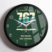 Thumbnail for Boeing 767-300ER design on dark green framed wall clock