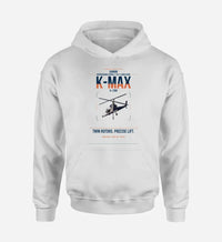 Thumbnail for Kaman K-1200 K-MAX design on white double-side hoodie, single-side print