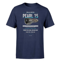 Thumbnail for PEARL 15 design on navy blue single side