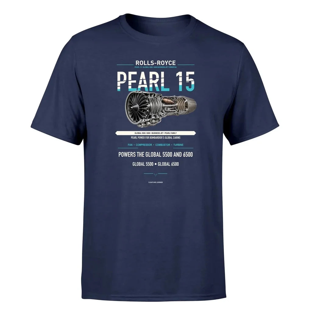 PEARL 15 design on navy blue single side