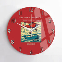 Thumbnail for VINTAGE G4203 - The Endurance Clock - Designed Wall Clocks design on red no-frame