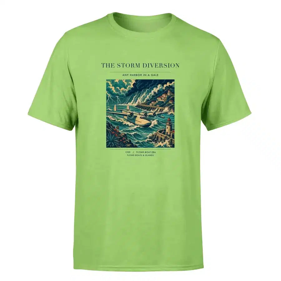 VINTAGE G4074 - The Storm Diversion - Premium T-Shirt design on lightgreen premium t shirt