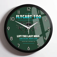 Thumbnail for DJI FlyCart 100 design on dark green framed wall clock