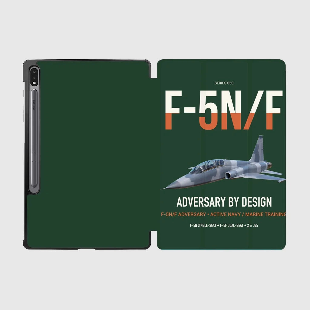 F-5N F Adversary design on dark green samsung tablet tablet case