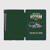 Thumbnail for Airbus Helicopters H225M Caracal design on dark green samsung tablet tablet case