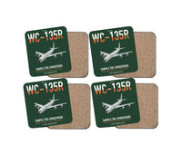 Thumbnail for WC-135R Constant Phoenix design on dark green 4 pieces set coaster