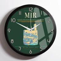 Thumbnail for Monastir Habib Bourguiba International Airport (MIR) design on dark green framed wall clock