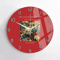 Thumbnail for VINTAGE G4184 - The Galley Breakfast - Designed Wall Clocks design on red no-frame