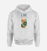 Thumbnail for Lampedusa Airport (LMP) design on white hoodie single-side print