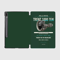 Thumbnail for TRENT 1000 TEN design on dark green samsung tablet tablet case
