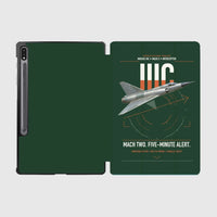 Thumbnail for Dassault Mirage IIIC design on dark green samsung tablet tablet case