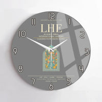 Thumbnail for Allama Iqbal International Airport Lahore LHE Wall-Clock No-Frame - Gray