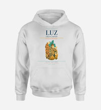 Thumbnail for Lublin Airport (LUZ) design on white hoodie single-side print