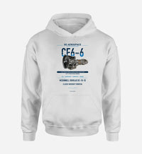 Thumbnail for CF6-6 design on white hoodie single side