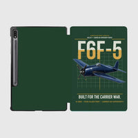 Thumbnail for F6F-5 Hellcat design on dark green samsung tablet tablet case