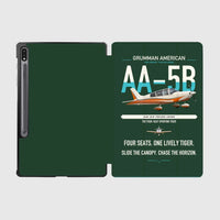 Thumbnail for Grumman American AA-5B Tiger design on dark green samsung tablet tablet case