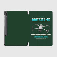Thumbnail for DJI Matrice 4D design on dark green samsung tablet tablet case