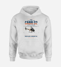 Thumbnail for Guimbal Cabri G2 design on white double-side hoodie, single-side print