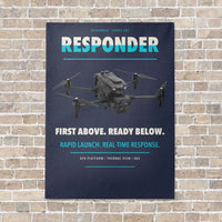Thumbnail for BRINC Responder vertical canvas print - no frame - navy blue background