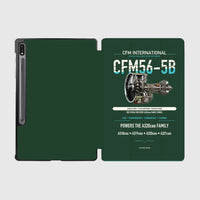 Thumbnail for CFM56-5B design on dark green samsung tablet tablet case