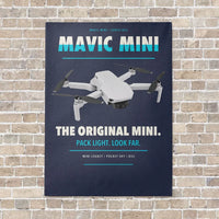 Thumbnail for DJI Mavic Mini vertical canvas print - no frame - navy blue background