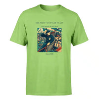 Thumbnail for VINTAGE G4321 - The First Passenger Ticket - Premium T-Shirt design on lightgreen premium t shirt