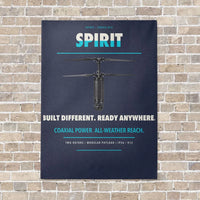 Thumbnail for Ascent AeroSystems Spirit vertical canvas print - no frame - navy blue background