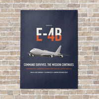 Thumbnail for E-4B Nightwatch vertical canvas print - no frame - navy blue background