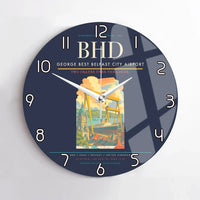 Thumbnail for George Best Belfast City Airport BHD Wall-Clock No-Frame - Navy Blue