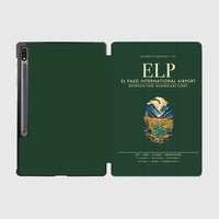 Thumbnail for El Paso International Airport (ELP) design on dark green samsung tablet tablet case