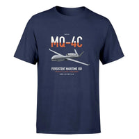 Thumbnail for MQ-4C Triton IFC-4 design on navy blue double-side t-shirt, single-side print