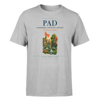 Thumbnail for Paderborn Lippstadt Airport (PAD) T-Shirt single-side front print in Light Gray | paderborn-lippstadt-airport-pad-double-side-t-shirt