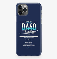 Thumbnail for Diamond DA40 design on navy blue magsafe iphone case, for iPhone Pro Max