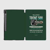 Thumbnail for TRENT 500 design on dark green samsung tablet tablet case