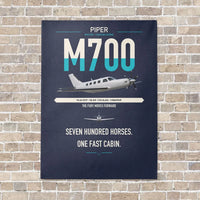 Thumbnail for Piper M700 Fury vertical canvas print - no frame - navy blue background