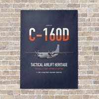 Thumbnail for Transall C-160D vertical canvas print - no frame - navy blue background