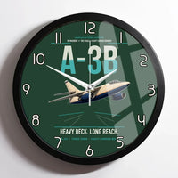 Thumbnail for A-3B Skywarrior design on dark green framed wall clock