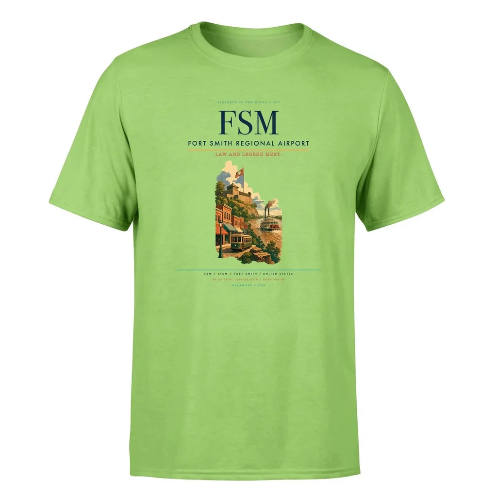 Fort Smith Airport (FSM) Premium T-Shirt Light Green