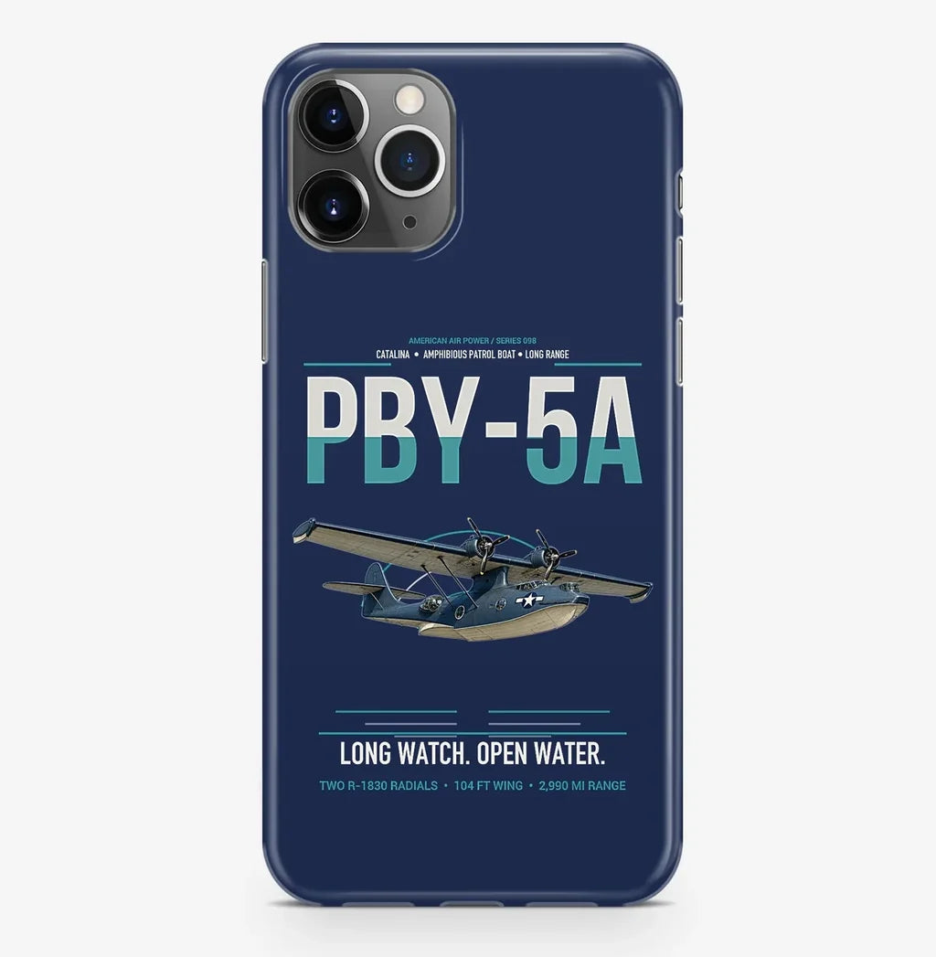 PBY-5A Catalina design on navy blue magsafe iphone case, for iPhone Pro Max